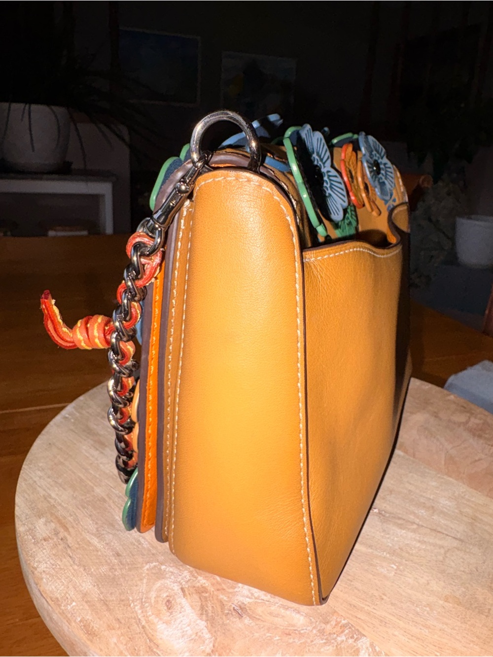 Coach 1941 Tea Rose Crossbody Bag in Orange, Green & Blue - Picture 10 of 10